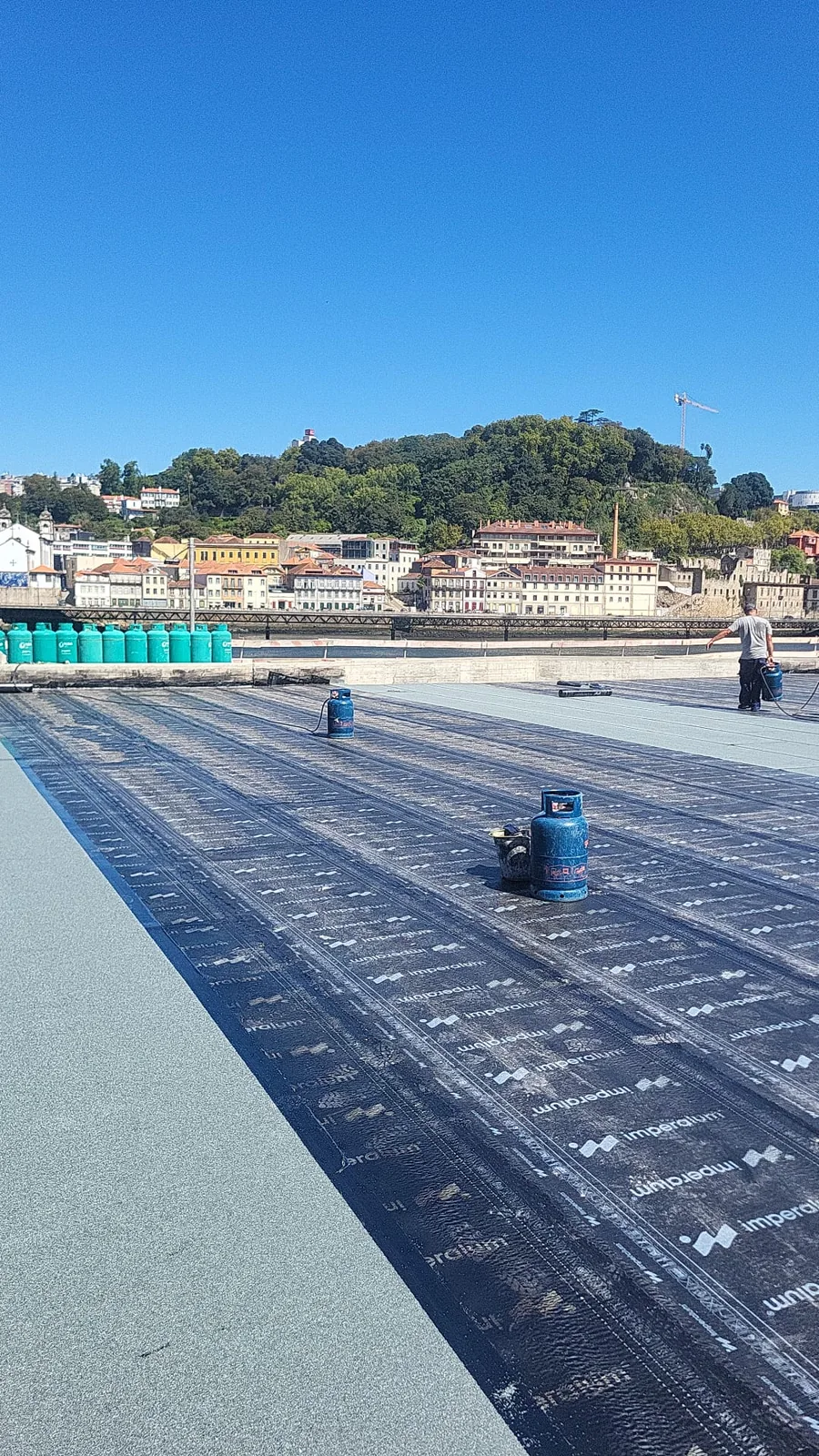 Aplicação de membrana